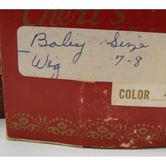 Kemper Originals Baby Doll Wig Cheri's Collection Modacrylic Auburn Size 7-8 - Picture 8 of 12